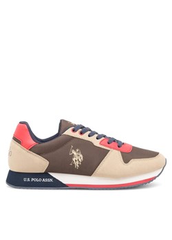 Sneakersy U.S. Polo Assn. NOBIL011M/CNH1 Khaki ze sklepu eobuwie.pl w kategorii Buty sportowe męskie - zdjęcie 182087009