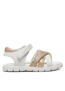 Sandały Tommy Hilfiger Velcro Sandal T1A2-33770-0273 M Biały ze sklepu eobuwie.pl w kategorii Sandały dziecięce - zdjęcie 182087169