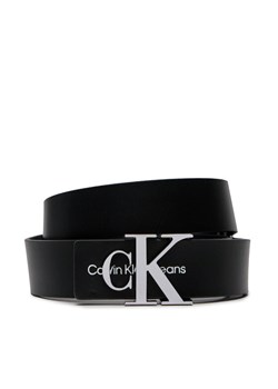 Pasek Damski Calvin Klein Jeans Monogram Hardware 30Mm K60K610281 Czarny ze sklepu eobuwie.pl w kategorii Paski damskie - zdjęcie 182087258