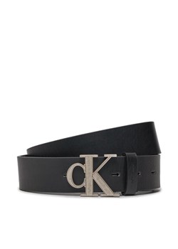 Pasek Męski Calvin Klein Monogram Hardware 35Mm K50K510063 Czarny ze sklepu eobuwie.pl w kategorii Paski męskie - zdjęcie 182087387