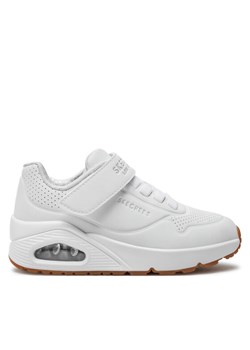 Sneakersy Skechers Air Blitz 403673L/WHT Biały ze sklepu eobuwie.pl w kategorii Buty sportowe dziecięce - zdjęcie 182087397