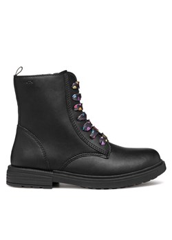 Kozaki Geox Jr Eclair J049QD 0003W C9240 D Czarny ze sklepu eobuwie.pl w kategorii Buty zimowe dziecięce - zdjęcie 182087489