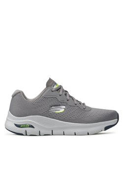 Sneakersy Skechers Infinity Cool 232303/GRY Szary ze sklepu eobuwie.pl w kategorii Buty sportowe męskie - zdjęcie 182087548