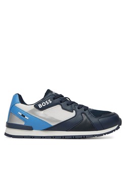 Sneakersy BOSS J51646 S Granatowy ze sklepu eobuwie.pl w kategorii Buty sportowe dziecięce - zdjęcie 182088018
