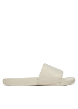 Klapki Calvin Klein Pool Slide - Jacq HW0HW02420 Écru ze sklepu eobuwie.pl w kategorii Klapki damskie - zdjęcie 182088109