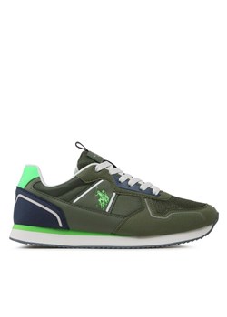 Sneakersy U.S. Polo Assn. Nobil NOBIL004C Zielony ze sklepu eobuwie.pl w kategorii Buty sportowe męskie - zdjęcie 182088218
