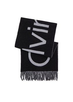 Szalik Calvin Klein Classic K50K512369 Szary ze sklepu eobuwie.pl w kategorii Szaliki i chusty damskie - zdjęcie 182088308