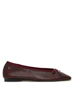 Baleriny Tommy Hilfiger Soft Leather FW0FW08355 Bordowy - id: 0000304425257 - marki Tommy Hilfiger - 182088459 Baleriny Tommy Hilfiger Soft Leather FW0FW08355 Bordowy ze sklepu eobuwie.pl w kategorii Balerinki - zdjęcie 182088459