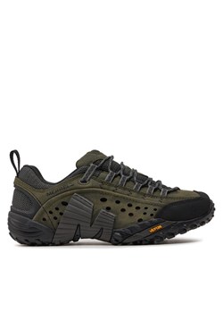 Trekkingi Merrell Intercept J559595 Zielony ze sklepu eobuwie.pl w kategorii Buty trekkingowe męskie - zdjęcie 182088529