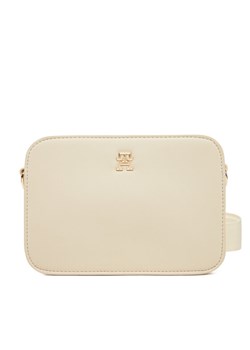 Torebka Tommy Hilfiger Th Logotape Camera Bag AW0AW17229 Beżowy ze sklepu eobuwie.pl w kategorii Listonoszki - zdjęcie 182088718