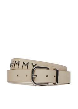 Pasek Damski Tommy Jeans Tjw Bold Leather 3.0 AW0AW16255 Écru ze sklepu eobuwie.pl w kategorii Paski damskie - zdjęcie 182088898