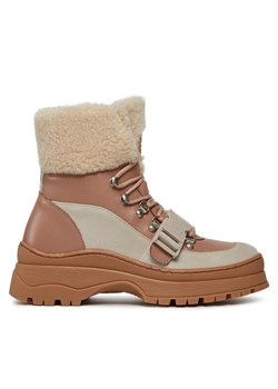 Botki Ted Baker Mayyzi 258003 Brązowy ze sklepu eobuwie.pl w kategorii Workery damskie - zdjęcie 182088997