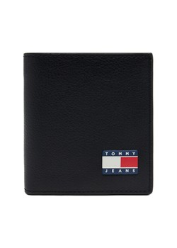 Duży Portfel Męski Tommy Jeans Tjm Heritage Leather Cc & Coin AM0AM13372 Czarny ze sklepu eobuwie.pl w kategorii Portfele męskie - zdjęcie 182089117