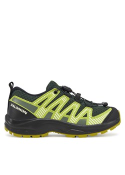 Trekkingi Salomon Xa Pro V8 L47729900 Zielony ze sklepu eobuwie.pl w kategorii Buty trekkingowe dziecięce - zdjęcie 182089238