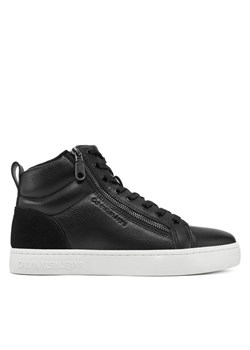 Sneakersy Calvin Klein Jeans Classic Cupsole Zip Mid In YM0YM01156 Czarny ze sklepu eobuwie.pl w kategorii Buty sportowe męskie - zdjęcie 182090039