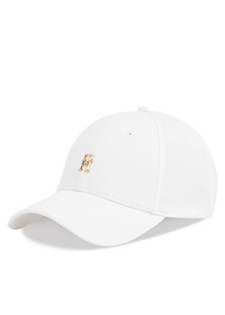 Czapka z daszkiem Tommy Hilfiger Elevated Chic Cap AW0AW17128 Biały ze sklepu eobuwie.pl w kategorii Czapki z daszkiem damskie - zdjęcie 182090429