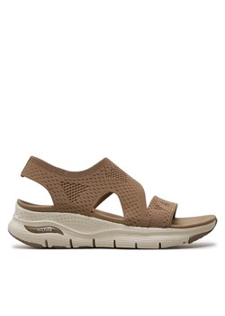 Sandały Skechers Arch Fit-Brightest Day 119458/MOC Brązowy - id: 0000303654610 - marki Skechers - 182090648 Sandały Skechers Arch Fit-Brightest Day 119458/MOC Brązowy ze sklepu eobuwie.pl w kategorii Sandały damskie - zdjęcie 182090648