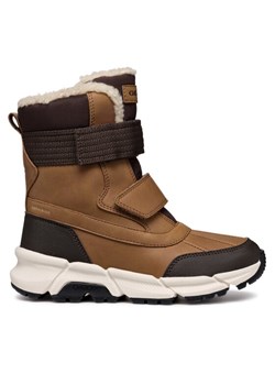 Śniegowce Geox J Flexyper Plus Boy J46LCF 0MEFU C6780 S Brązowy ze sklepu eobuwie.pl w kategorii Buty zimowe dziecięce - zdjęcie 182090675