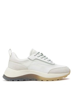 Sneakersy Calvin Klein Runner Lace Up Mesh Mix HW0HW01905 Biały ze sklepu eobuwie.pl w kategorii Buty sportowe damskie - zdjęcie 182090955