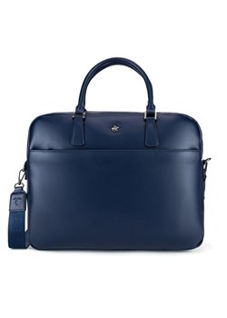 Torba na laptopa Beverly Hills Polo Club BHPC-L-016-07 Granatowy ze sklepu eobuwie.pl w kategorii Torby na laptopa - zdjęcie 182091015