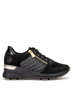 Sneakersy Rieker N6314-00 Czarny ze sklepu eobuwie.pl w kategorii Buty sportowe damskie - zdjęcie 182091188
