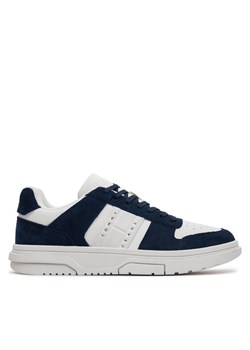Sneakersy Tommy Jeans The Brooklyn Suede EM0EM01371 Granatowy ze sklepu eobuwie.pl w kategorii Buty sportowe męskie - zdjęcie 182091205