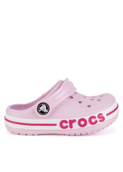 Klapki Crocs BAYABAND CLOG T 207018-6TG Różowy ze sklepu eobuwie.pl w kategorii Klapki dziecięce - zdjęcie 182091237