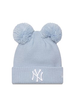 Czapka New Era Double Pom Bea 60565276 Błękitny ze sklepu eobuwie.pl w kategorii Czapki zimowe damskie - zdjęcie 182091607