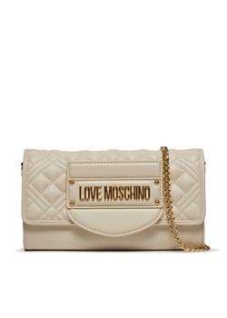 Torebka LOVE MOSCHINO JC4054PP1ILA0110 Écru ze sklepu eobuwie.pl w kategorii Kopertówki - zdjęcie 182091668