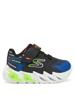 Sneakersy Skechers Flex-Glow Bolt 400138N/BKBL Czarny ze sklepu eobuwie.pl w kategorii Buty sportowe dziecięce - zdjęcie 182091756