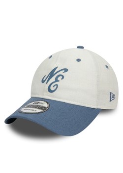 Czapka z daszkiem New Era Linen Script 920 Ne 60503547 Biały ze sklepu eobuwie.pl w kategorii Czapki z daszkiem damskie - zdjęcie 182091906