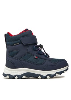 Trzewiki Tommy Hilfiger Fur Boot T1X5-33710-1492 S Granatowy ze sklepu eobuwie.pl w kategorii Buty zimowe dziecięce - zdjęcie 182092199