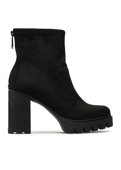 Botki Calvin Klein Jeans Heel Platform Zip Boot Ss YW0YW01601 Czarny ze sklepu eobuwie.pl w kategorii Botki - zdjęcie 182092207