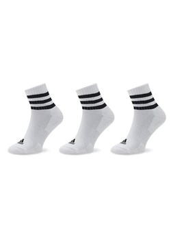 Skarpety Niskie Unisex adidas 3-Stripes Cushioned Sportswear Mid-Cut Socks 3 Pairs HT3456 Biały ze sklepu eobuwie.pl w kategorii Skarpetki męskie - zdjęcie 182092409