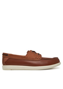 Mokasyny Clarks Bratton Boat 26181273 Brązowy ze sklepu eobuwie.pl w kategorii Mokasyny męskie - zdjęcie 182092577