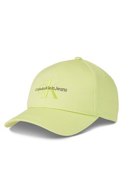 Czapka z daszkiem Calvin Klein Jeans Monogram Cap K60K610280 Zielony ze sklepu eobuwie.pl w kategorii Czapki z daszkiem damskie - zdjęcie 182092588