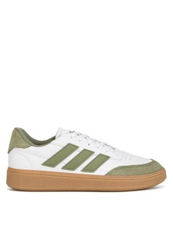 Sneakersy adidas COURTBLOCK J ID6499 Biały ze sklepu eobuwie.pl w kategorii Buty sportowe dziecięce - zdjęcie 182092606