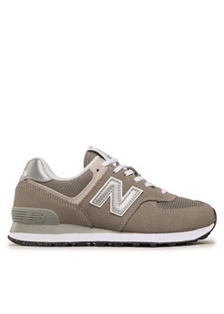 Sneakersy New Balance WL574EVG Szary ze sklepu eobuwie.pl w kategorii Buty sportowe damskie - zdjęcie 182093556