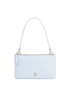 Torebka Tommy Hilfiger Th Refined Shoulder Bag Mono AW0AW15975 Błękitny ze sklepu eobuwie.pl w kategorii Kopertówki - zdjęcie 182093709
