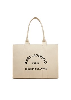 Torebka KARL LAGERFELD A1W50009 Beżowy ze sklepu eobuwie.pl w kategorii Torby Shopper bag - zdjęcie 182093939