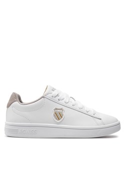 Sneakersy K-Swiss Court Shield 96599-181-M Biały ze sklepu eobuwie.pl w kategorii Buty sportowe damskie - zdjęcie 182094105
