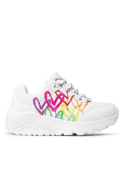 Sneakersy Skechers Love Brights 314061L/WMLT Biały ze sklepu eobuwie.pl w kategorii Buty sportowe dziecięce - zdjęcie 182094116