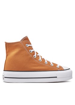 Trampki Converse Chuck Taylor All Star Lift Platform Hi A11537C Pomarańczowy ze sklepu eobuwie.pl w kategorii Trampki damskie - zdjęcie 182094359
