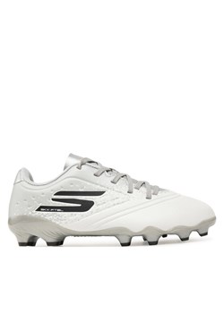 Buty do piłki nożnej Skechers Razor 1.5 Jr Youth 252060L/WSL Biały ze sklepu eobuwie.pl w kategorii Buty sportowe dziecięce - zdjęcie 182094976