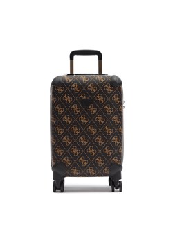 Walizka kabinowa Guess Berta (S) Travel TWS868 89830 Brązowy ze sklepu eobuwie.pl w kategorii Walizki - zdjęcie 182095047