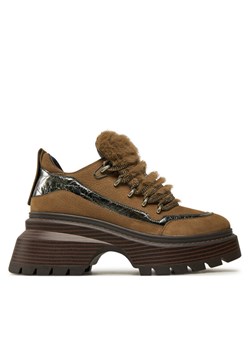 Półbuty MICHAEL Michael Kors Shiloh Bootie 40F4SSFE8L Brązowy ze sklepu eobuwie.pl w kategorii Półbuty damskie - zdjęcie 182095066
