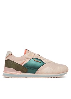 Sneakersy Pepe Jeans London Mix PLS40044 Różowy ze sklepu eobuwie.pl w kategorii Buty sportowe damskie - zdjęcie 182095488