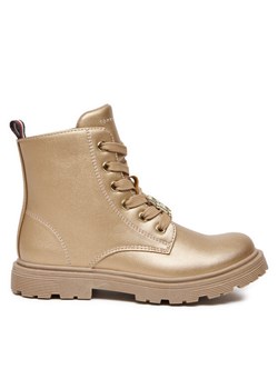 Botki Tommy Hilfiger T1A5-33562-0376 S Złoty ze sklepu eobuwie.pl w kategorii Buty zimowe dziecięce - zdjęcie 182096095