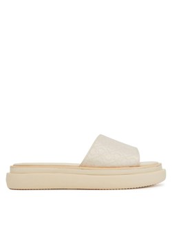 Klapki Calvin Klein Flatform Slide Jacq HW0HW02461 Écru ze sklepu eobuwie.pl w kategorii Klapki damskie - zdjęcie 182096236