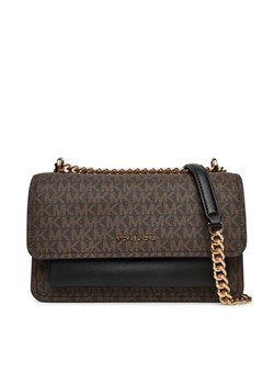 Torebka MICHAEL Michael Kors Claire 30R5GC7L3B Brązowy ze sklepu eobuwie.pl w kategorii Kopertówki - zdjęcie 182096255